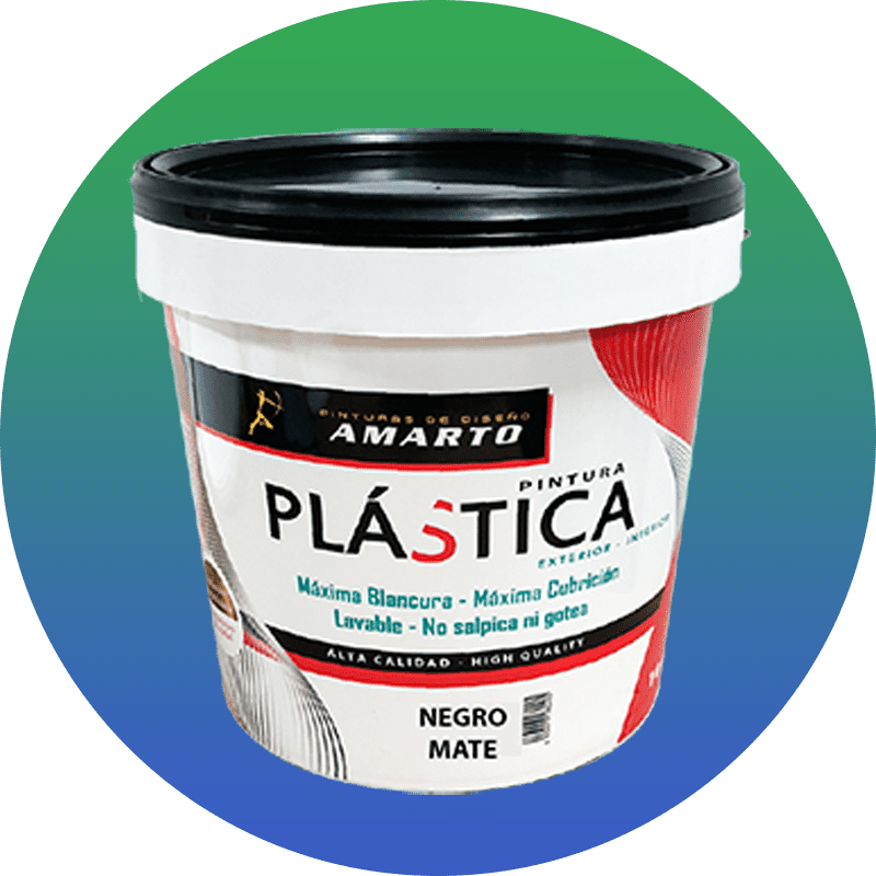 Pintura Plástica Negro Mate